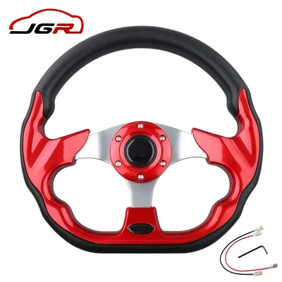 Steering wheel wheel, personalized racing game - jg-5156f-red