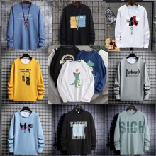 出口便宜男士打底衫五元男装长袖t恤9.9包邮一件待发库存尾货新品