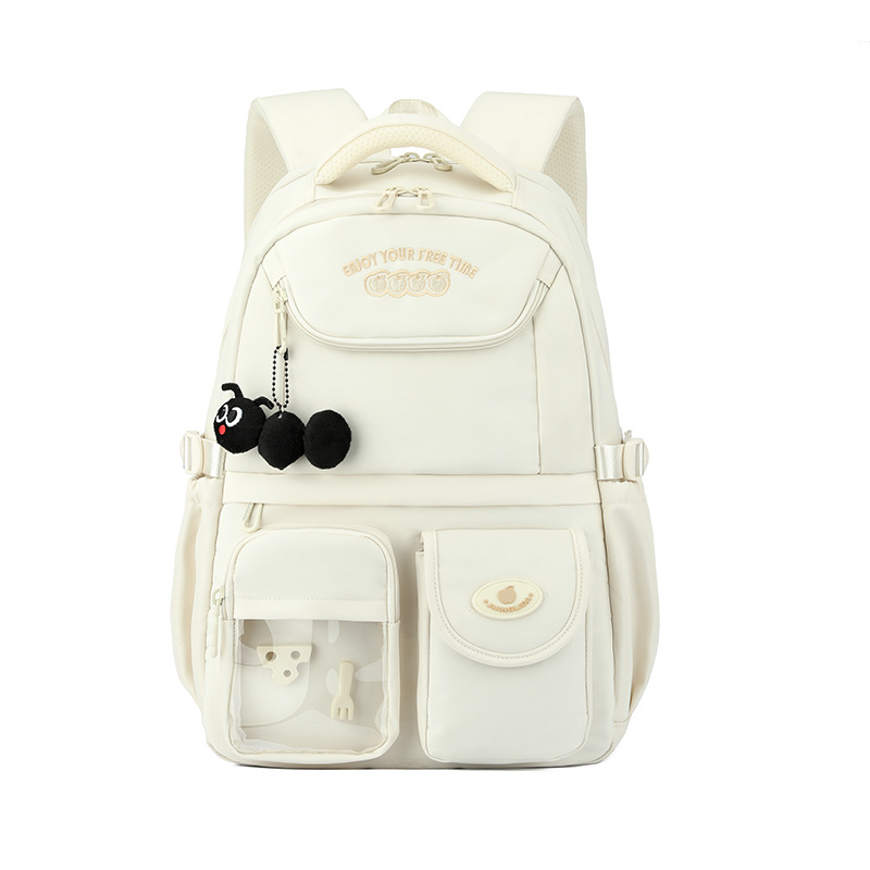 Mochila estilo campus japonés hermosa, mochila de alta capacidad, mochila de estudiantes de tercer a sexto grado.