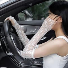 Wholesale Sun Protection Sleeve Socks Butterfly Ice Socks for Women Summer Gloves UV Long Sleeve Arm Sleeves Arm Guards Driving Socks