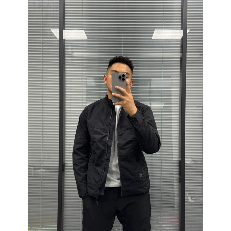 Spring, Summer, and Autumn New Stand Collar Jacket for Men, Thin, Stylish, Handsome, Versatile Solid Color Coat, Trendy Men's Top