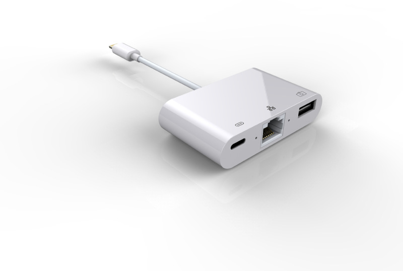 メーカーrj45イーサネット携帯電話アダプタusb + 充電百兆/ギガビット三合一ネット変換器|undefined