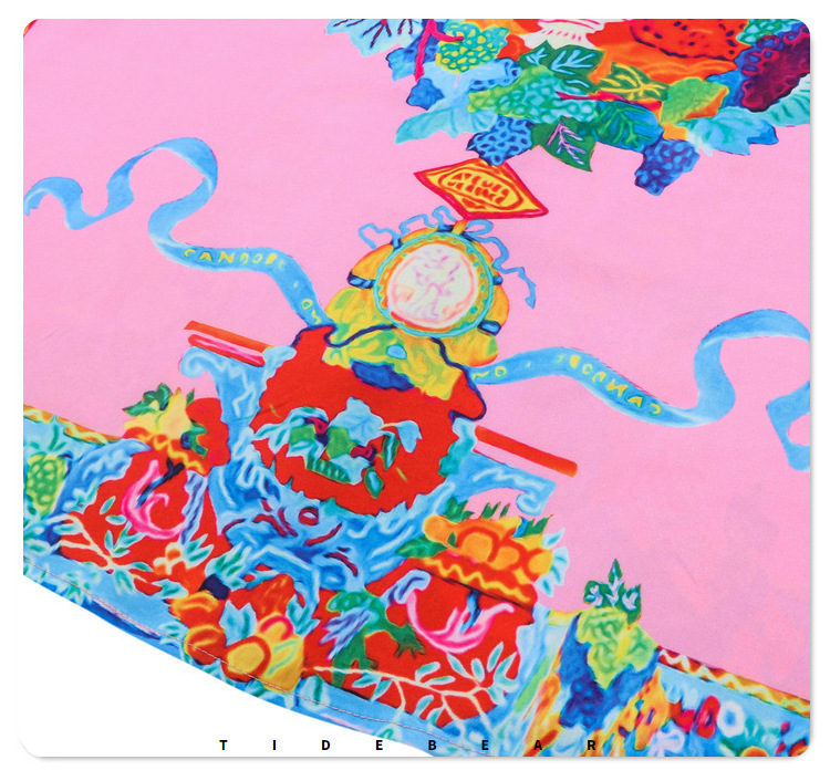 Palace Feast Digital Printed Long sleeved Leisure Vacation Crowd Open Loose Shirt for Men_voghion.com