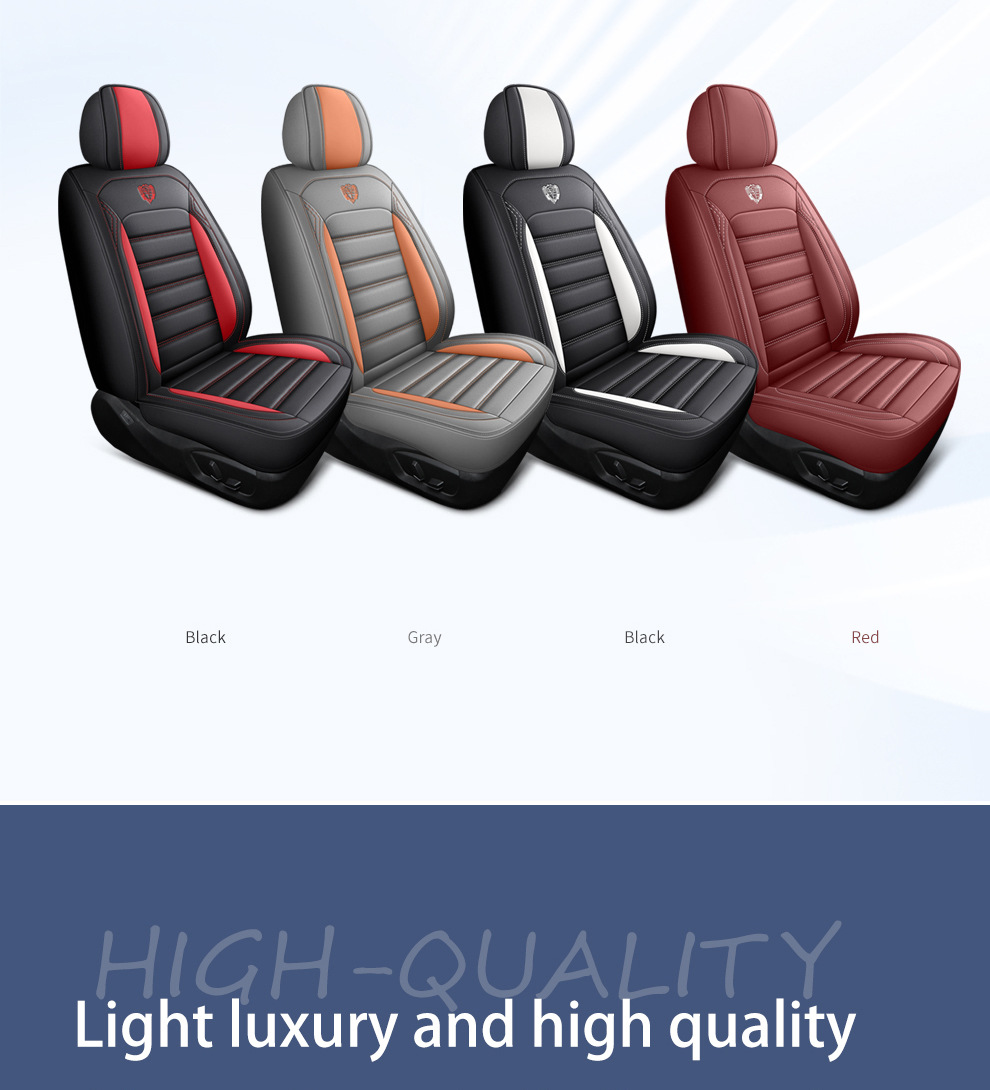 Cross-Border Amazon Car Seat Cushion, All-Season, Full Leather, Fully Covered, Wear-Resistant, Breathable, Car Interior Seat Cushion Cover