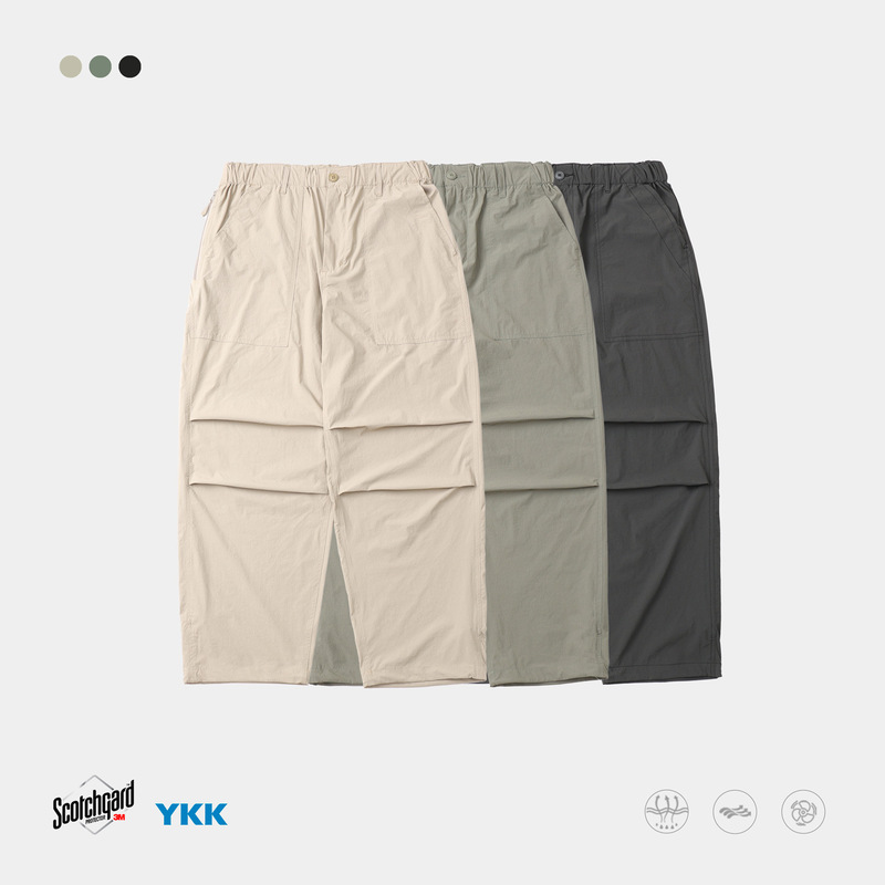 Trs Men's Clothing | 25Ss Stretch Plaid 3m Moisture-Wicking and Lightweight Outdoor Paratrooper Loose Casual Pants for Men