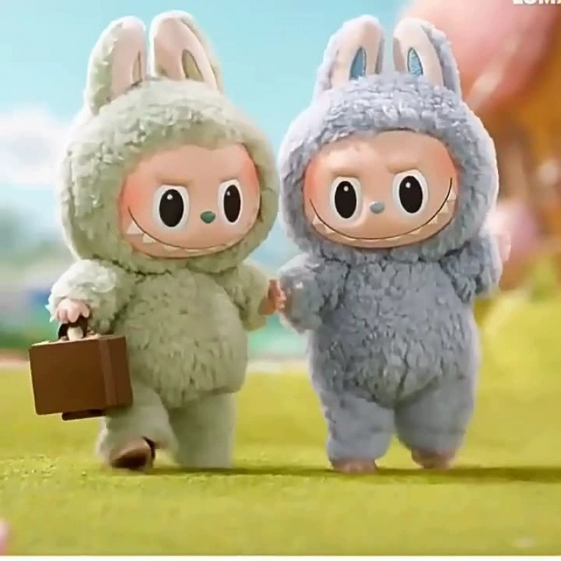 POPMARTlabubu вечеринка лабу ткань клей плюшевый слепой ящик кулон модный игрушка кукла поколение
