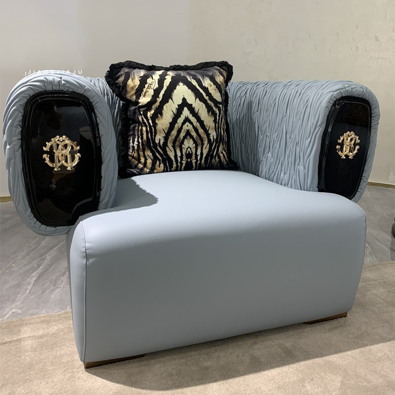 意式轻奢意大利CC款真皮沙发组合高档奢华豪宅客厅大户型时尚家具