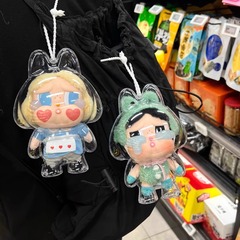 バブルマット泣き人形シリーズ高透アップグレードアクリル保護シェル泣き人形保護シェル散歩人形アクセサリー