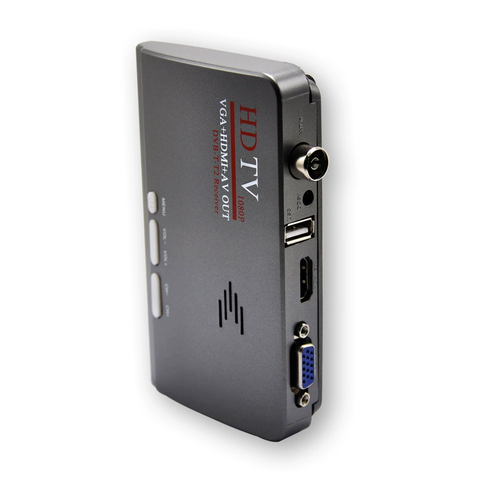 Фабричный поставщик DVB-T2 DVB-T AV на VGA ТВ-бокс с HDMI VGA USB поддержка MPE G4