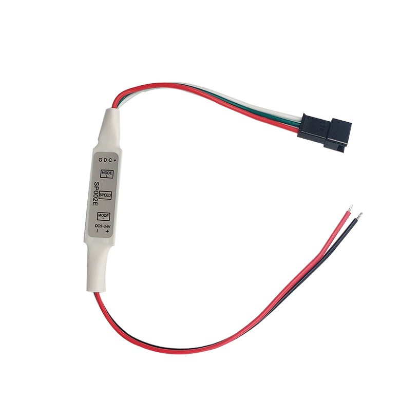 Контроллер Xingmei Intelligent с 3 кнопками и изменением цвета для светодиодных лент с эффектом бегущей воды.