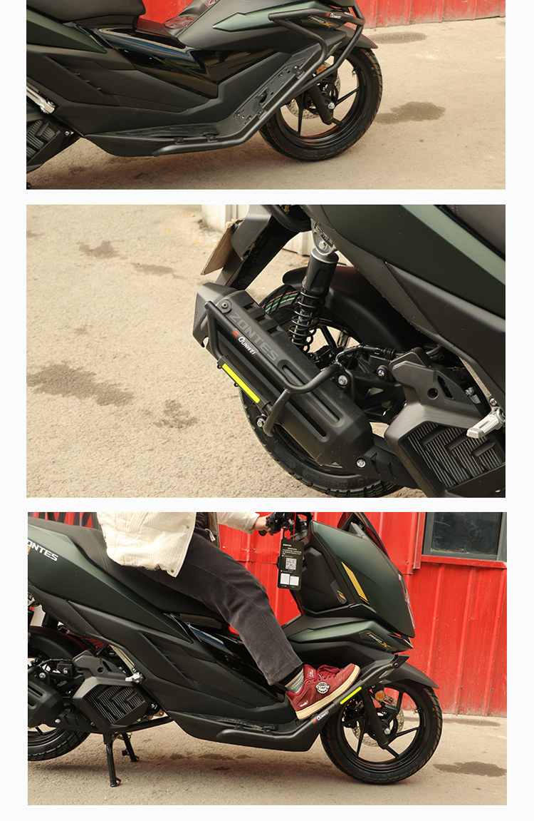 Suitable for the modification of the Zongsheng 150X bumper, front and rear guardrails, spotlight version, anti-fall and anti-collision protection bars, and exhaust guardrails