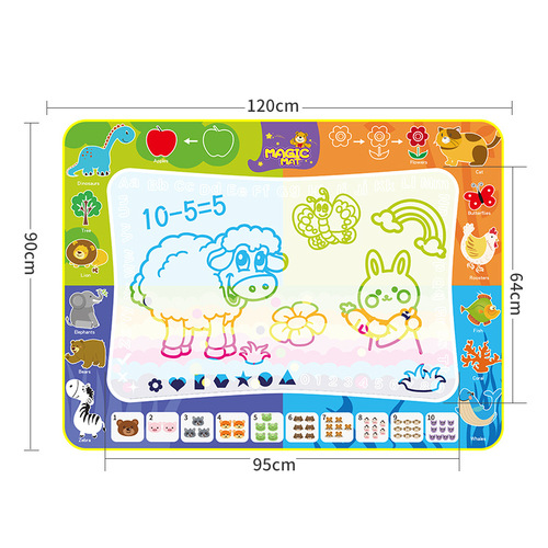 Cross-border foreign trade science and education educational children's water canvas large clear water painting writing board water writing magic graffiti pad