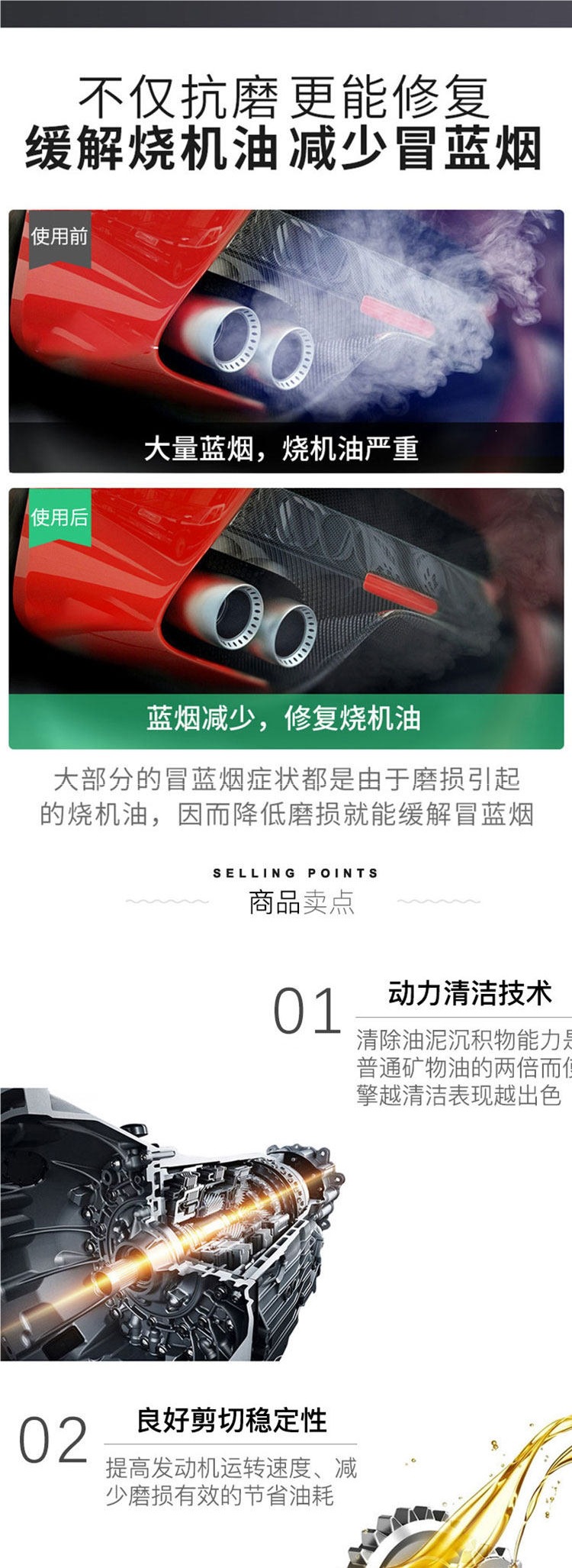 Fully Synthetic Engine Oil Sn10W50 High Viscosity Oil Wear-Resistant Oil for Old Cars Lubricant Other Inquiries Contact Customer Service
