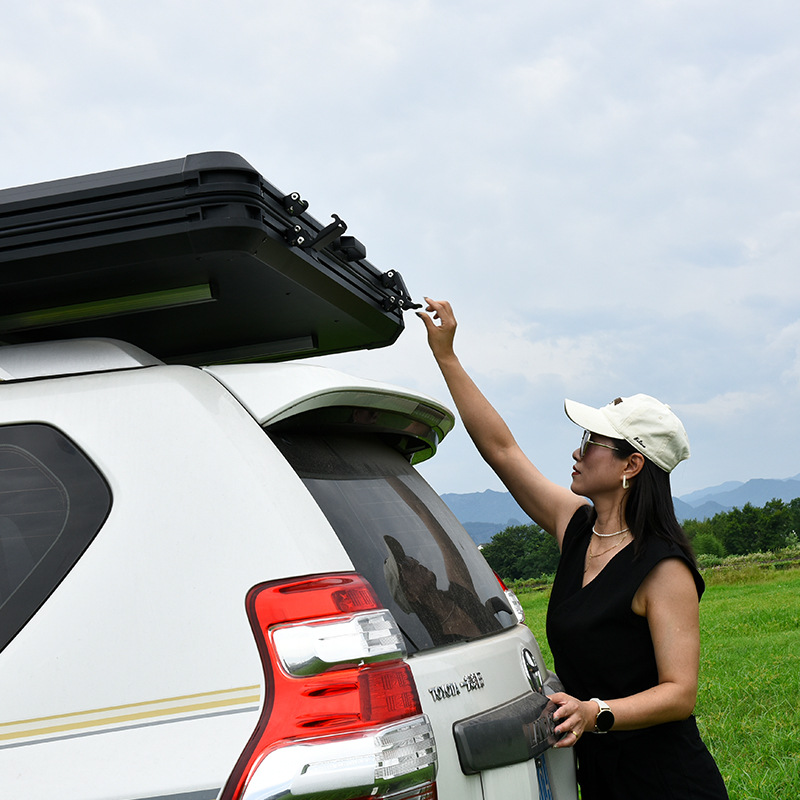 Outdoor Self-driving Travel Camping Automatic Quick Opening Folding Aluminum Alloy Triangle Extension suv Car Roof Tent