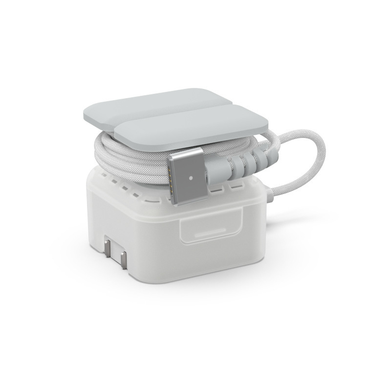 For MacBookAir M2 35W Dual USB C power adapter protective shell charger data cable storage