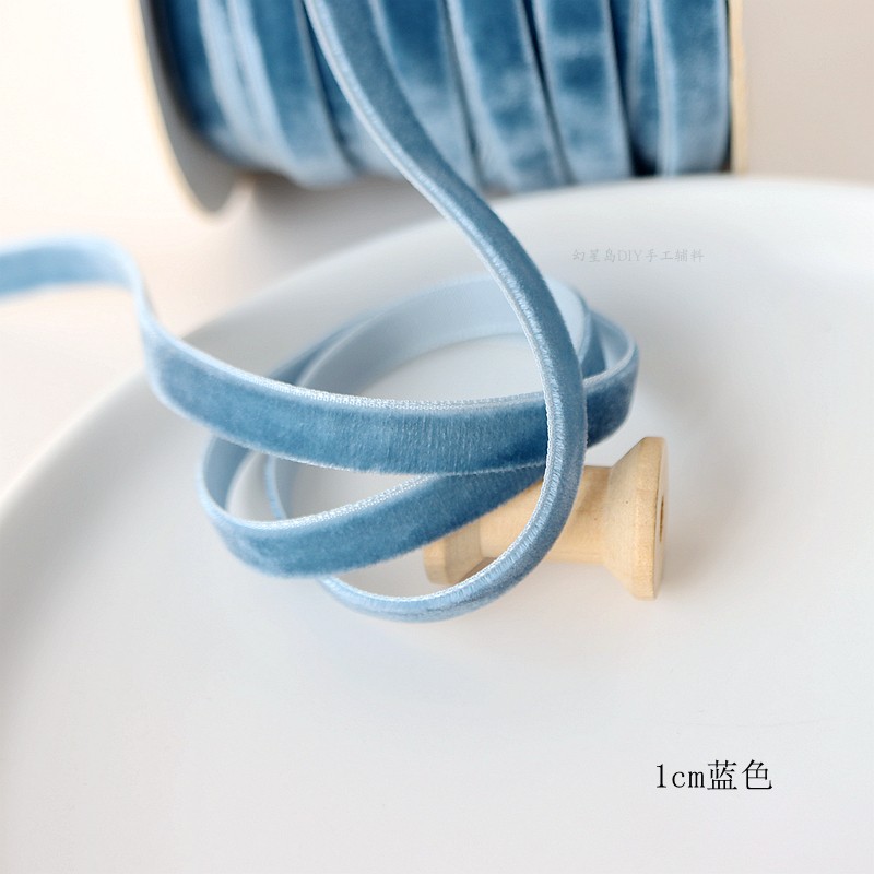1cm/0,6 cm cinta de terciopelo de color cinta de cisne cinta de bricolaje material hecho a mano cinta cinta cinta decorativa