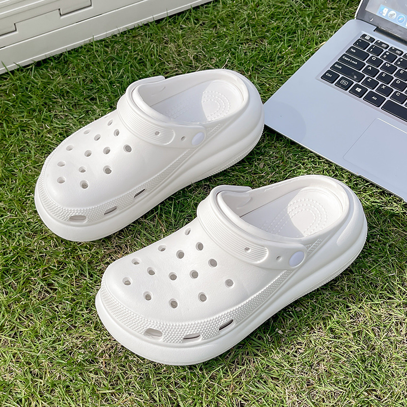 Dongdong zapatos de mujer de verano nuevos zapatos casuales EVA de suela gruesa para usar sandalias de alta altura zapatos de playa zapatillas antideslizantes de suela suave