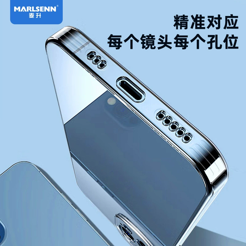 Чехол для телефона (Apple iPhone 16) силикон/TPU защитный, прозрачный магнитный и прямые края варианты
