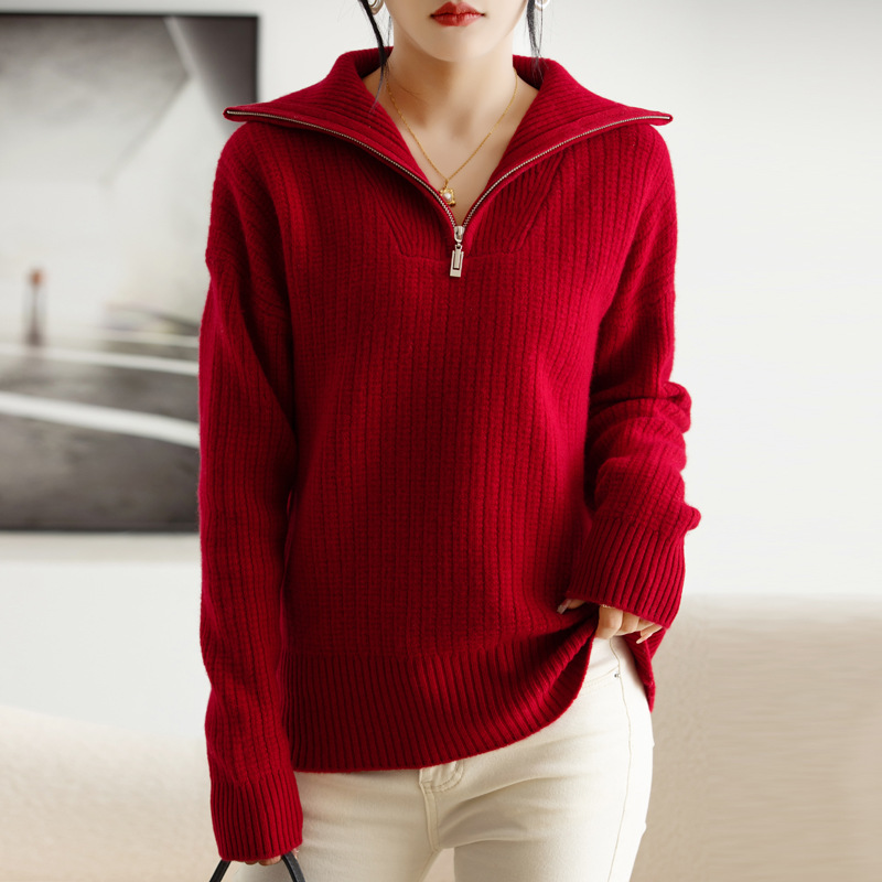 Demi-season woolen knitted solid color keep warm base body-friendly…