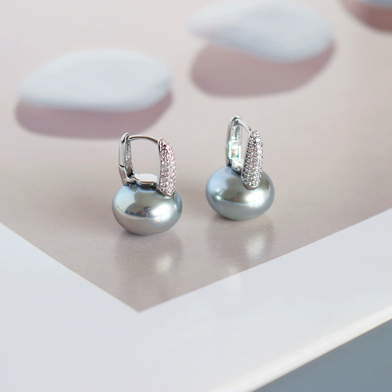 Серебряная игла, модные универсальные серьги из жемчуга, серебро 925 пробы, легкий люксовый стиль, качественный стиль, французский стиль