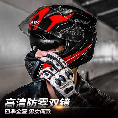 Foreign trade exclusively for factory electric bike helmets for men, winter warm battery bikes, women's all-season motorcycle riding full-face helmets
