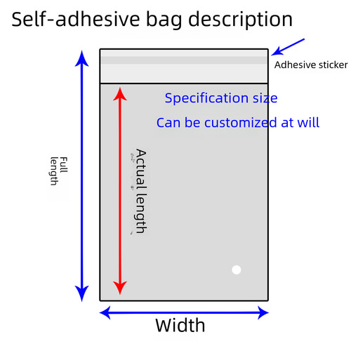 OPP self-adhesive bags, transparent flat-mouth self-sealing OPP header bags, color-printed plastic packaging bags, OPP self-adhesive bags