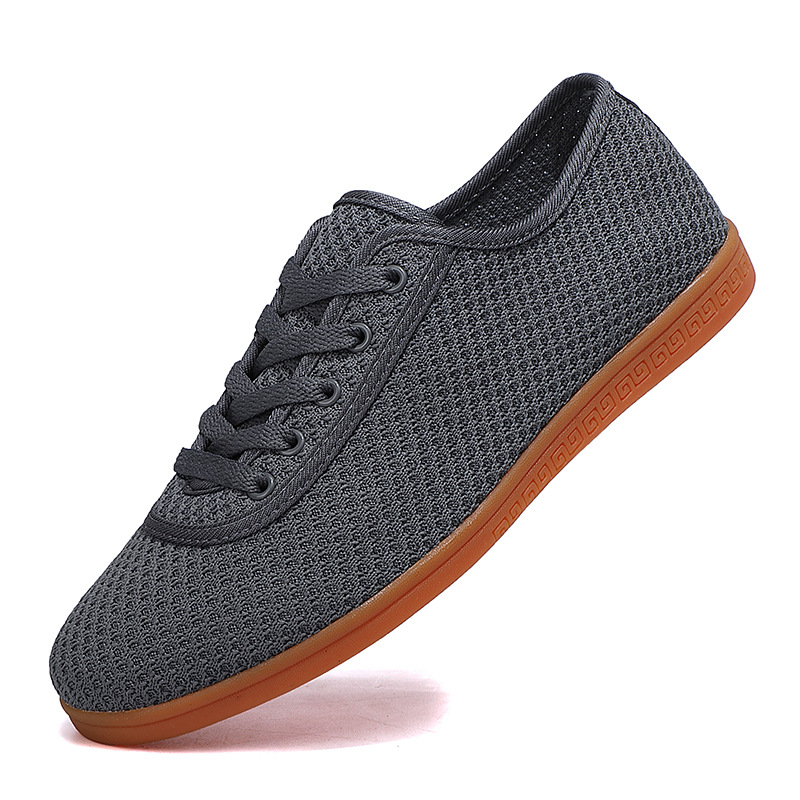 Zapatos de Quanzhou, zapatos de Tai Chi, malla de verano, suela de tendón, zapatos de práctica de Tai Chi, zapatos deportivos de artes marciales transpirables para hombres y mujeres