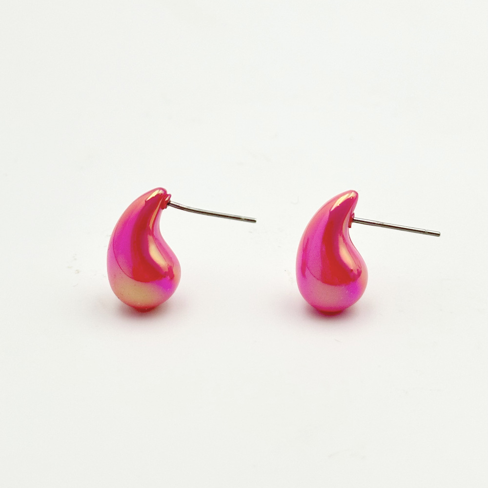 1 Pair Lady Sweet Water Droplets Arylic Ear Studs display picture 9