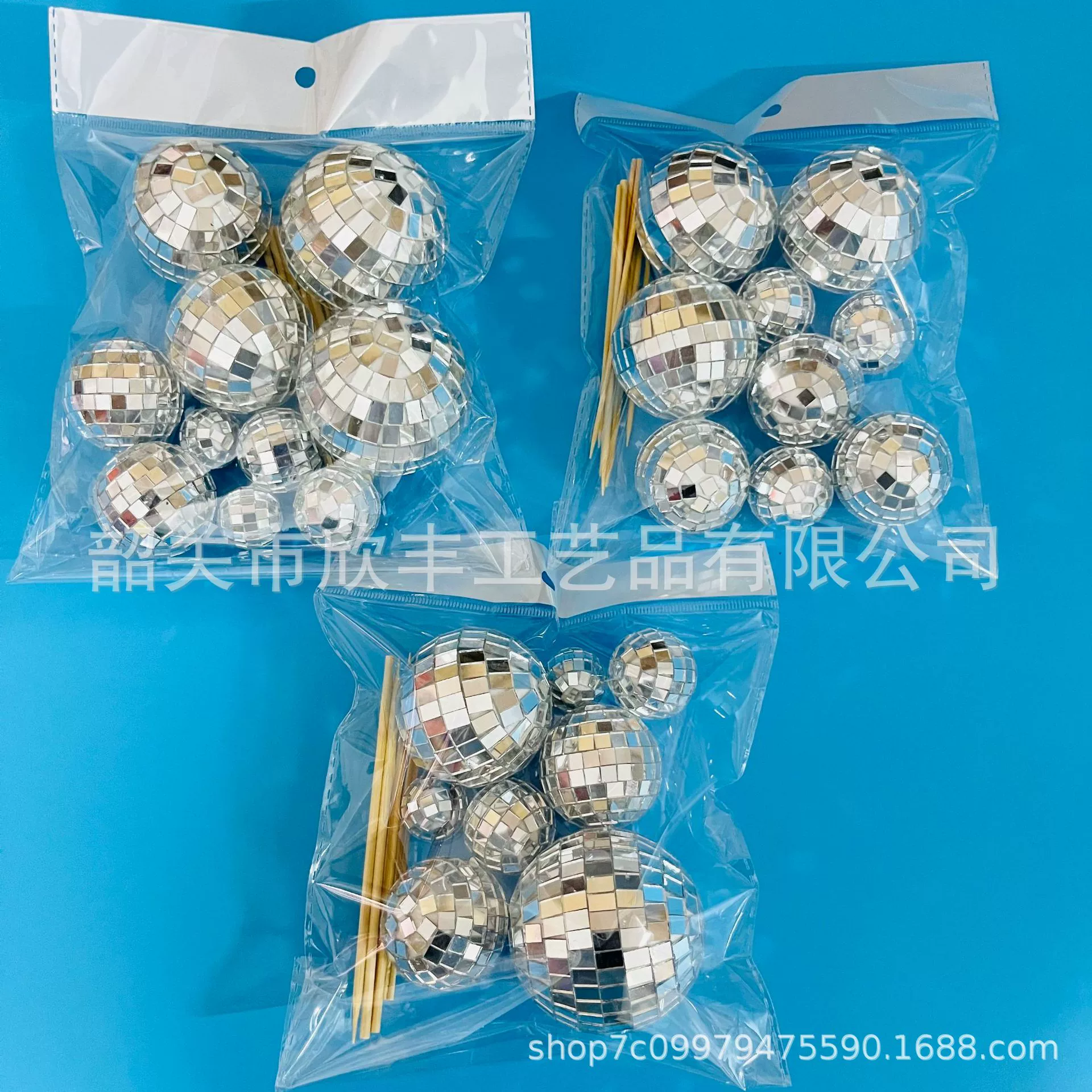 Смешанный зеркальный лазерный шар пузырь серебряный диско шар Рождественский стеклянный зеркальный шарик торт украшения плагин