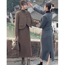 今年流行爆款套装裙女装2025秋季新中式国风外套连衣裙两件套秋冬