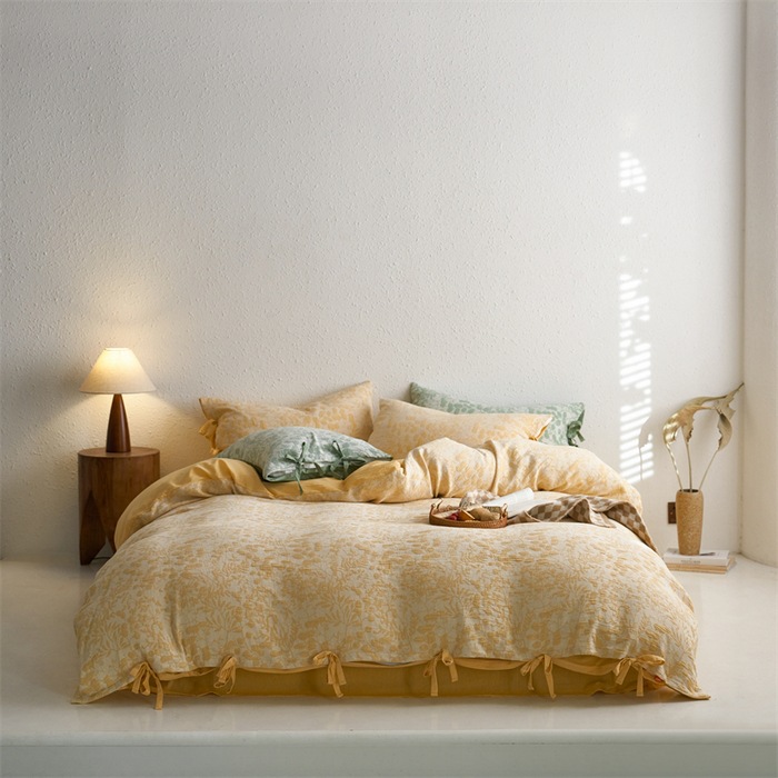 A類母子級60本綿二重糸四点セット純綿日本式裸寝シーツ三点セットベッド用品