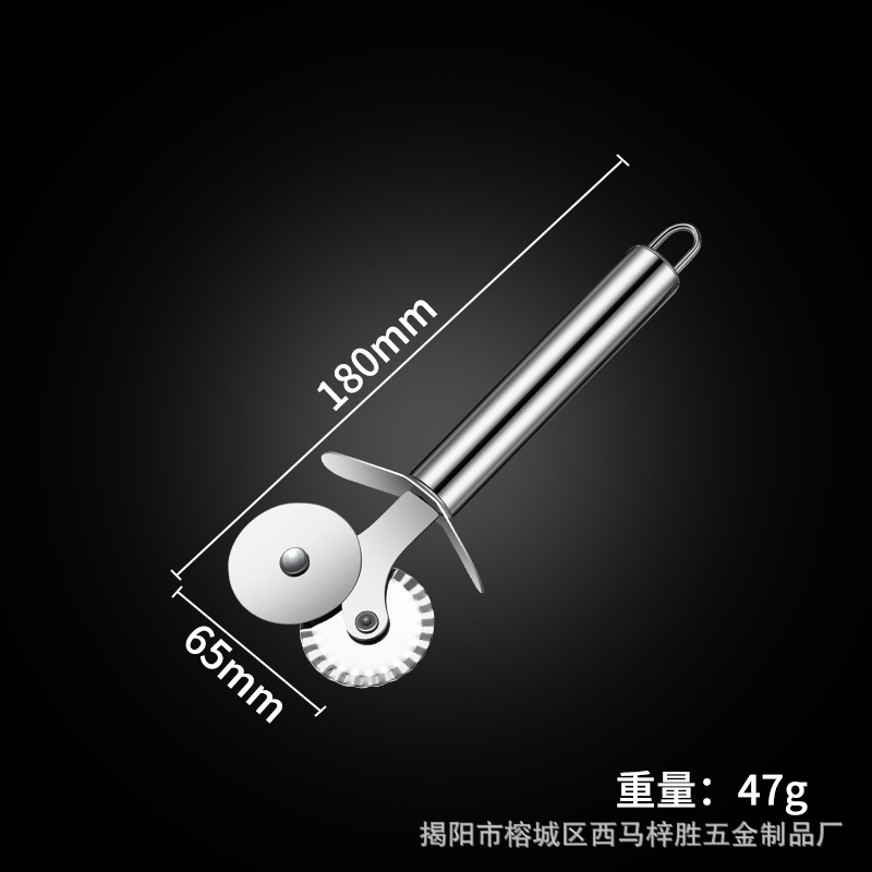 Cuchillo de pizza de dos ruedas