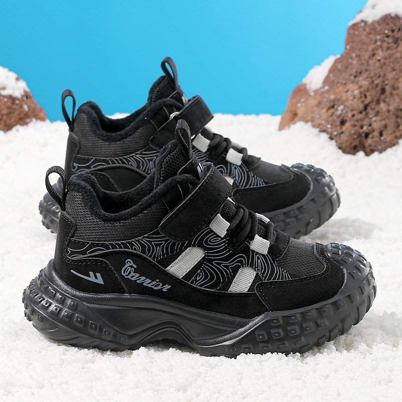 Invierno nuevo al aire libre para hombres y mujeres con zapatos de velcro para niños con zapatos deportivos de velcro de moda zapatos de adhesión fría