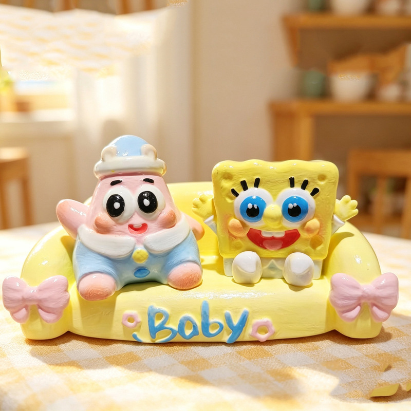 【99% Flawless】SpongeBob, My Melody, Strawberry Bear Aromatherapy Plaster Dolls, Blank DIY for Handmade Painting 【99% Flawless】SpongeBob, My Melody, Strawberry Bear Aromatherapy Plaster Dolls, Blank DIY for Handmade Painting