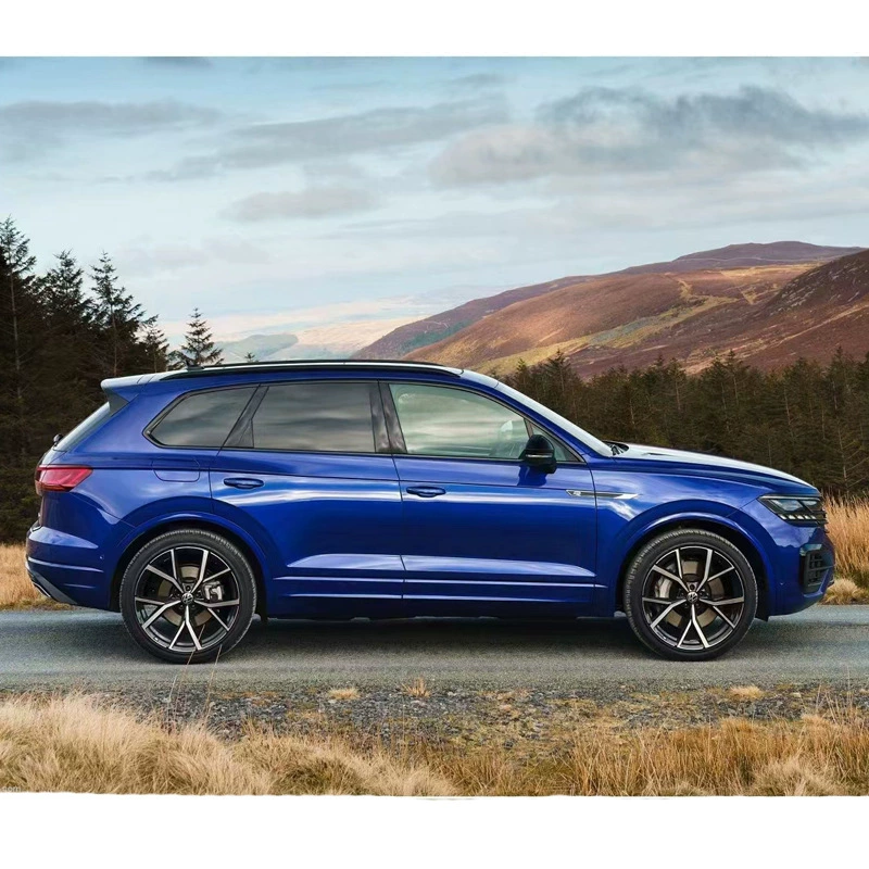 Подходит для переднего спойлера-юбки Volkswagen Touareg RLINE, передний и задний спойлер, модификация воздухозаборника, передний бампер всегда большой вокруг