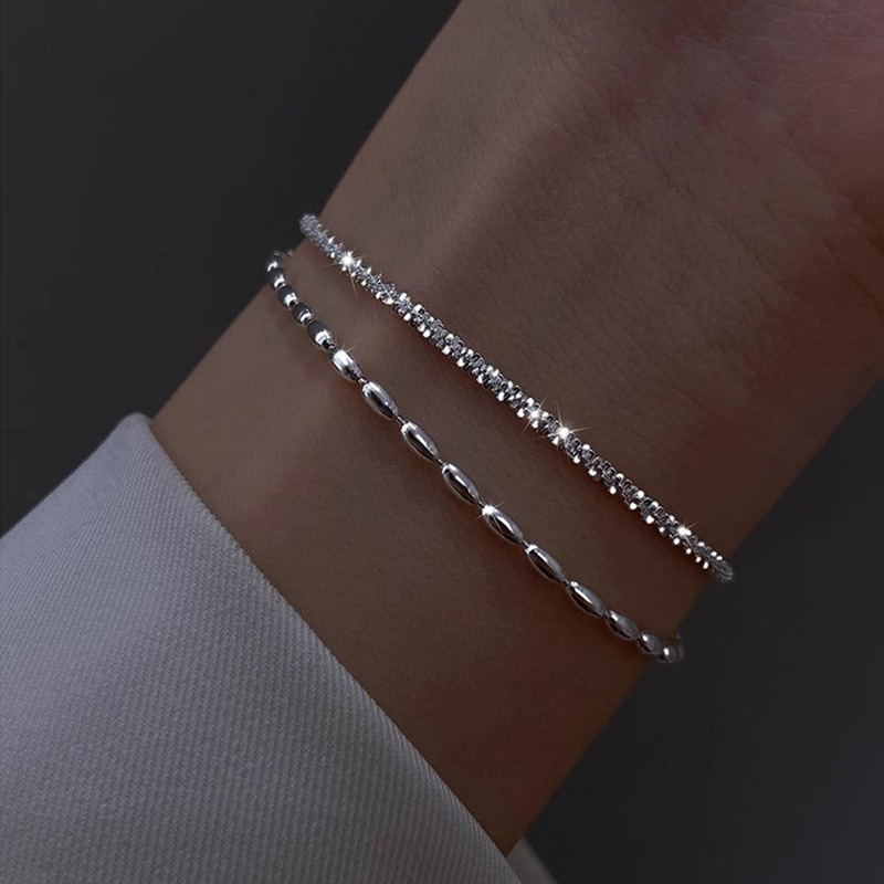 더블 레이어 아기 호흡 쌀알 팔찌