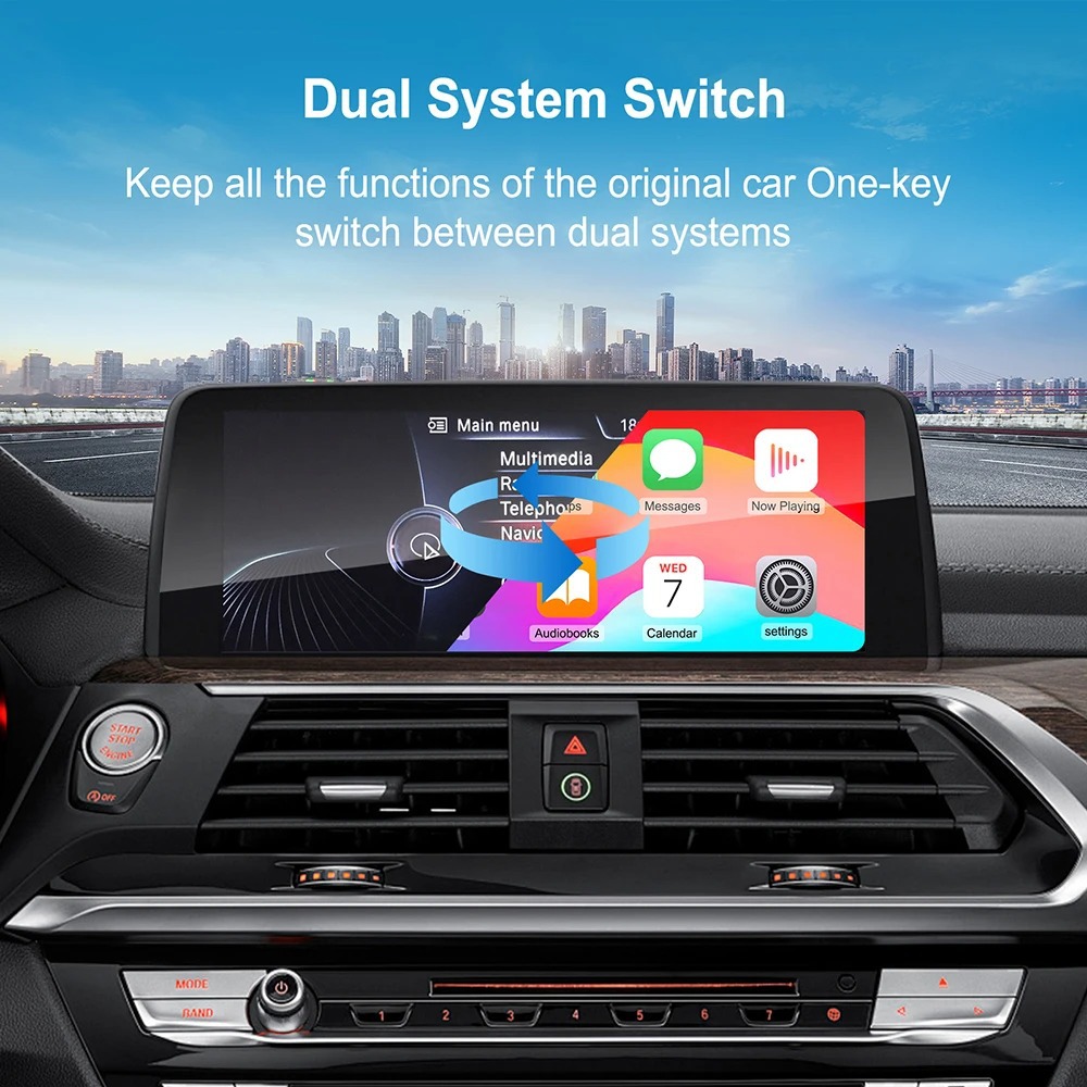 Wireless CarPlay Hicar Box for BMW with Backup Camera Support
