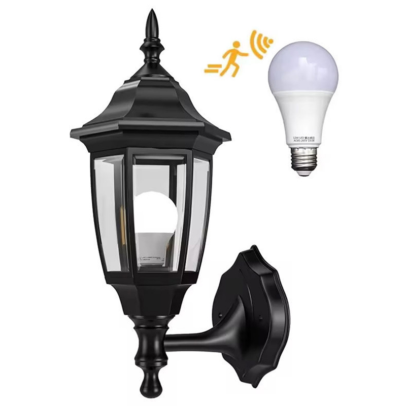 Outdoor Wall Lamp Sensor Lamp Waterproof Garden Lamp Smart Outdoor Stair Aisle Corridor Villa Column Head Lamp Factory