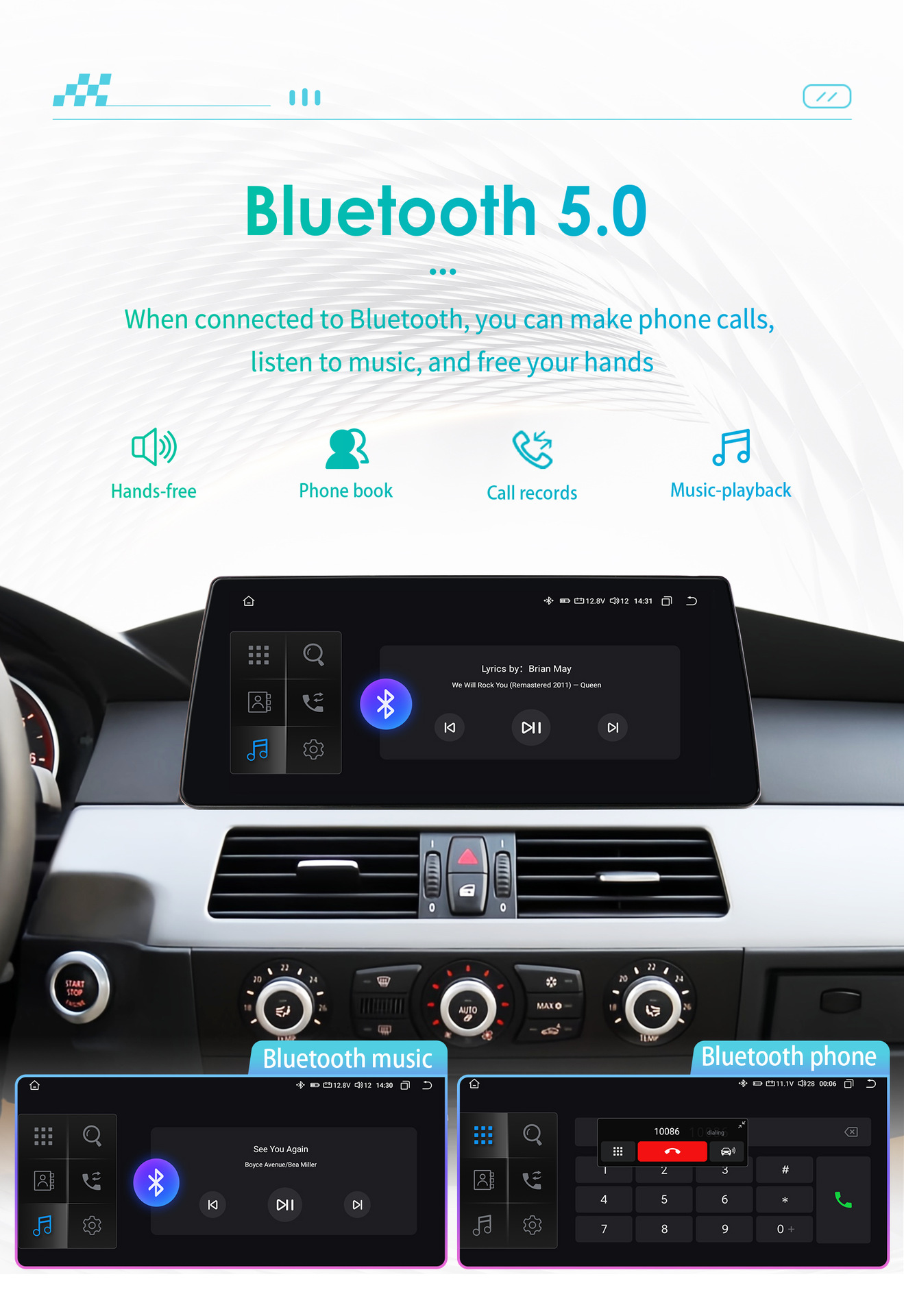 Suitable for 09-10 Bmw 5 Series E60 E61 E63 E64 Android Smart Large Screen Car Navigator Gps