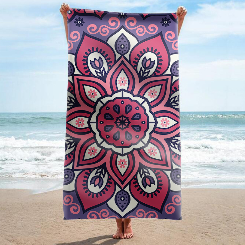 Suministro especial de doble cara terciopelo Internet celebridad serie rectangular fábrica al por mayor material garantía Toalla de playa Toalla de baño