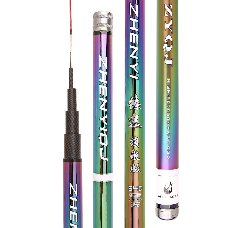 Tienda física modelo Tabla de pesca varilla estándar 28 ajustable 3,6 m 3,9 M 7,2 M 5,4 caña de pesca de carbono pesca principal varilla de pesca