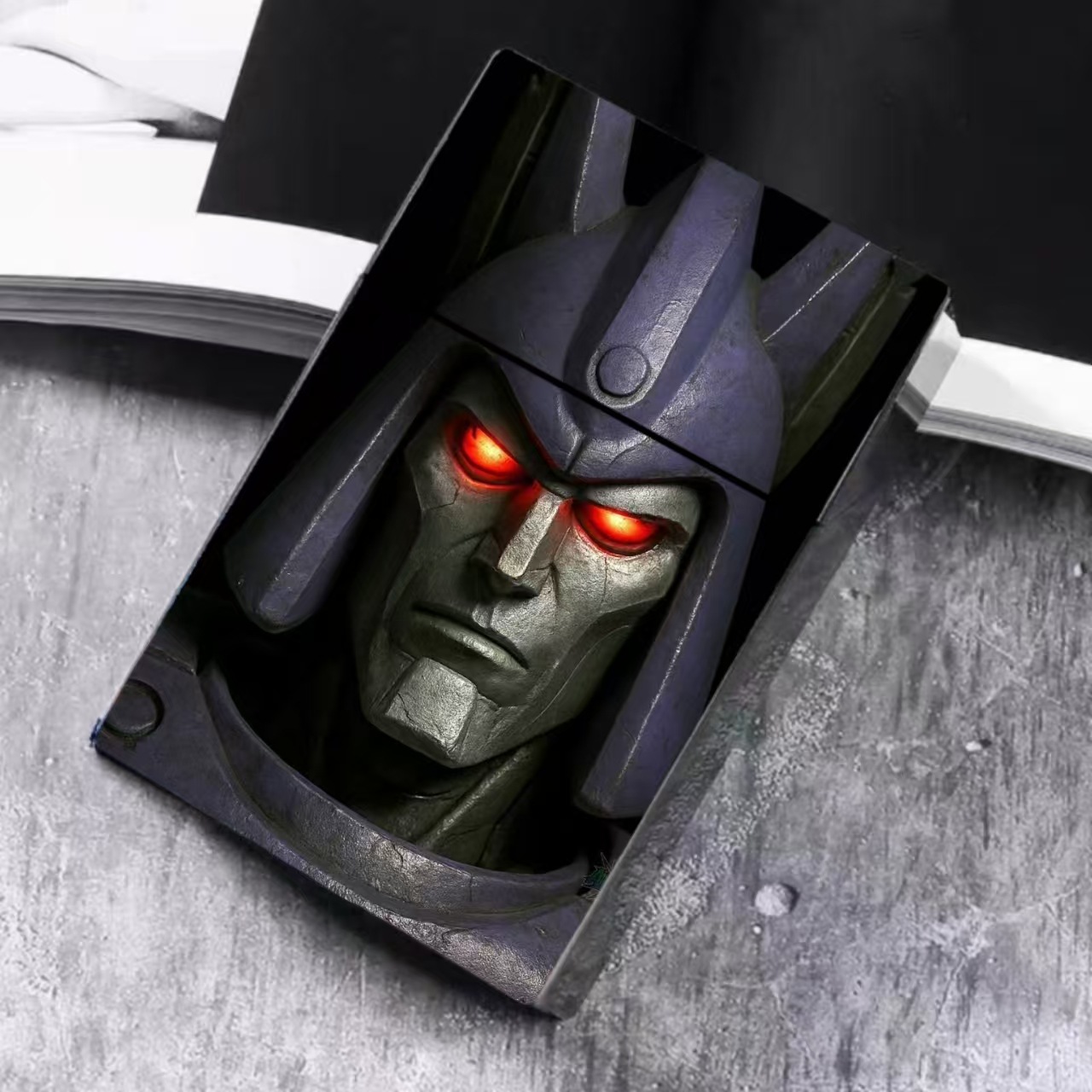 Transformers creativo Decepticon Megatron 20 cajas de cigarrillos gruesas suministro transfronterizo de comercio exterior image 6