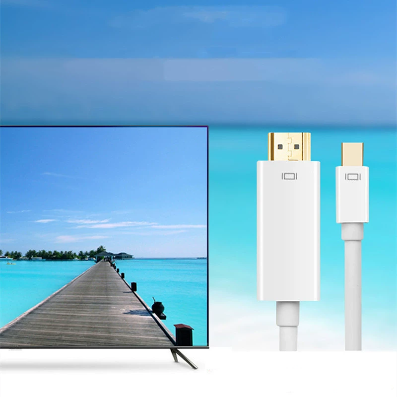 МиниDP к HDMI кабель HD кабель 4K адаптер кабель компьютер монитор кабель конвертер видео кабель