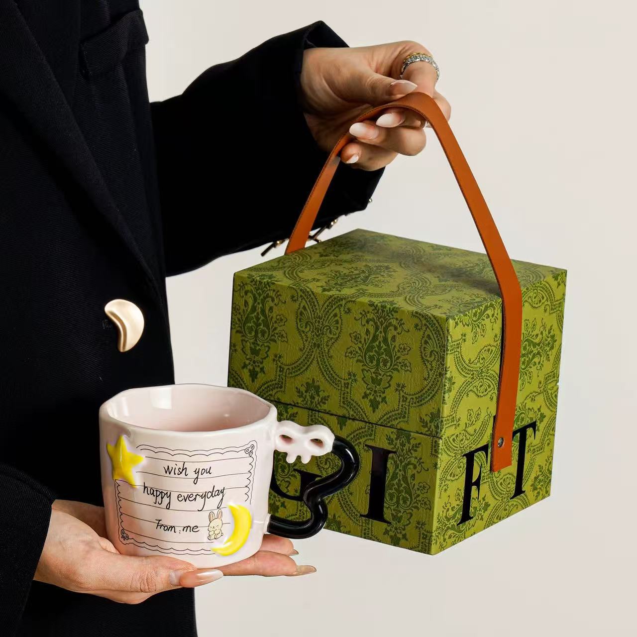 Tazas de niñas de alto valor facial, tazas de agua de alta calidad, regalos de mano, eventos de apertura, cajas de regalo para clientes. image 1