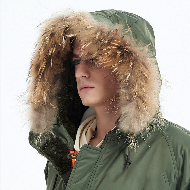 Nuevo uniforme militar estadounidense N3B de vuelo de algodón chaqueta de invierno chaqueta con capuzas gruesa mediana y larga 885