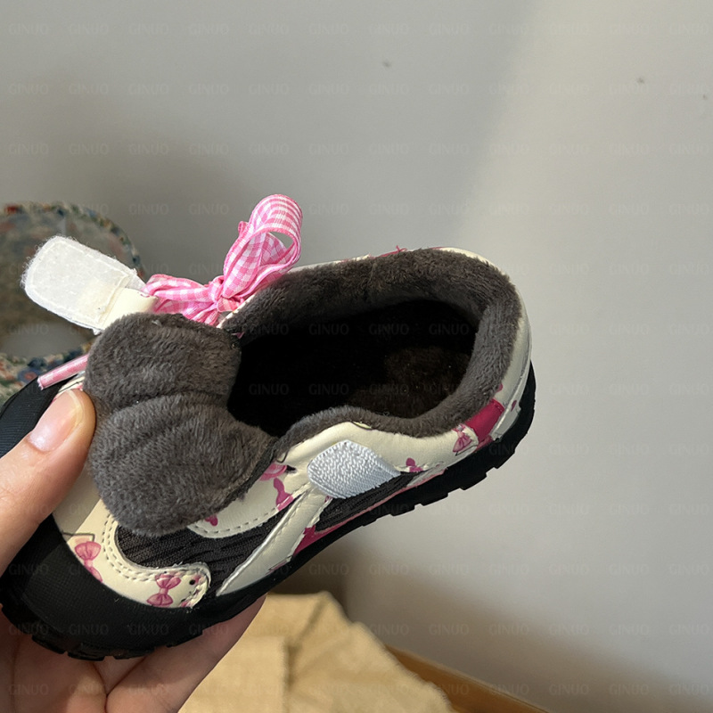 {16-30码}加绒童鞋冬季宝宝鞋子软底婴幼儿学步鞋女小童运动板鞋|undefined