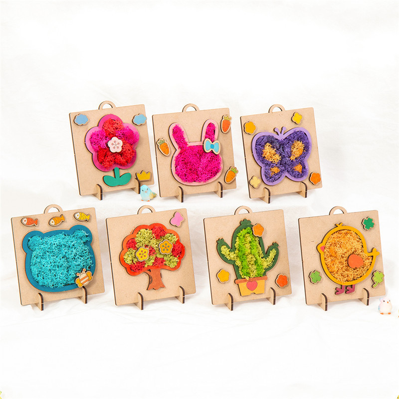 Korean Children's diy Handmade Wooden Kindergarten Early Childhood Education Material Bag Girl Toy Mother's Day Teacher's Day Gift