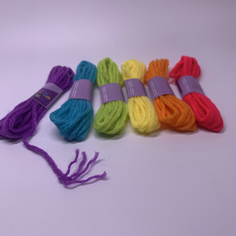 多色装饰毛线捆绳 复古编制捆绑绳DIY照片墙彩色毛线绳缝纫线