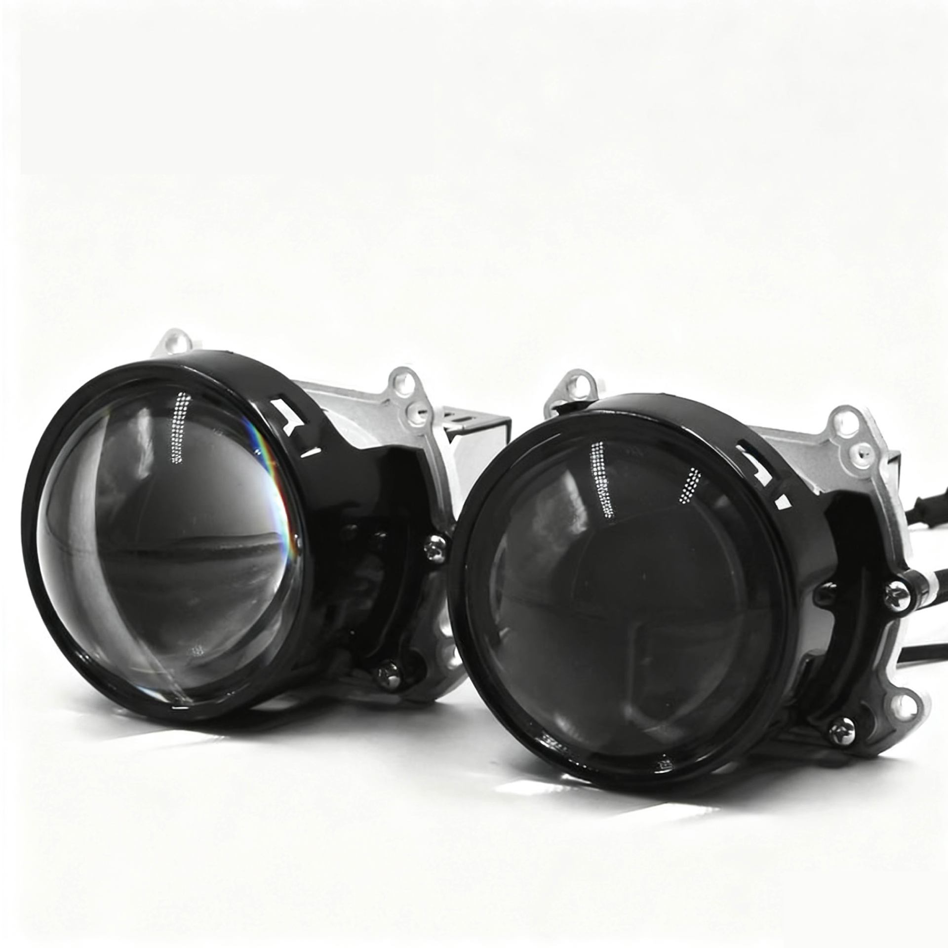 Foco brillante mar cinco LED lente de doble Luz de 3 pulgadas LED lente de doble luz lejos y cerca de la luz del coche LED faro Universal