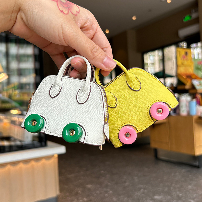 Creative Mini Wheel Bag Hanging Ornaments Bag Accessories Pendant Mouth Red Envelope Earphone Bag Coin Purse Car Keychain Bag